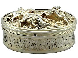 silver gilt Snuff Box