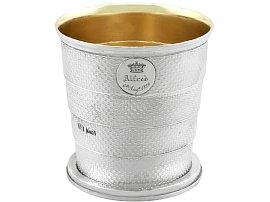 Victorian Sterling Silver Travelling Collapsible Beaker