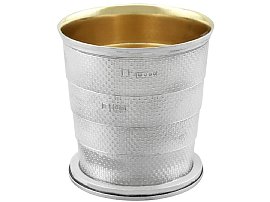 Victorian Silver Collapsible Beaker