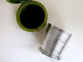 Victorian silver collapsible beaker 