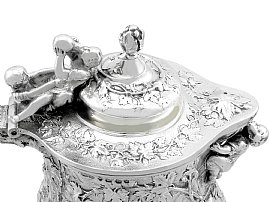 Rare Silver Jug Antique detail 