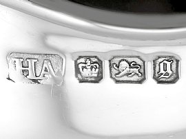 Sterling Silver Combination Cream and Milk Jug hallmarks 