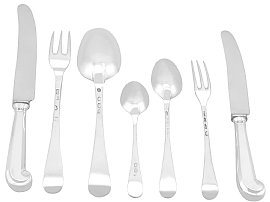 Irish Silver Cutlery Set for 12 People