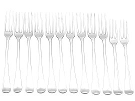 Irish Silver Cutlery Set for 12 People