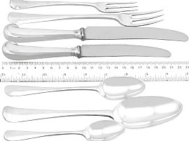 Irish Silver Cutlery Set for 12 People