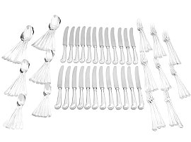 Irish Silver Cutlery Set for 12 People