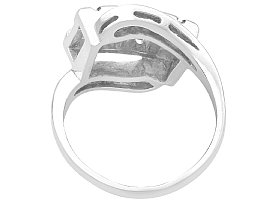 Emerald Cut Diamond Twist Ring