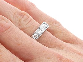 2.8 Carat Diamond Eternity Ring wearing