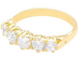 Five Stone Diamond Ring in Gold