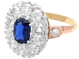 1920s Sapphire Cluster Ring