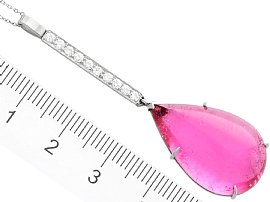 Pink Tourmaline Necklace ruler