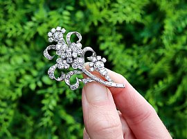 Diamond Floral Bouquet Brooch UK for Sale