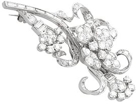 Diamond Floral Bouquet Brooch 