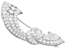 Antique Platinum and Diamond Brooch