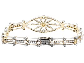 antique pearl and diamond bracelet for sale