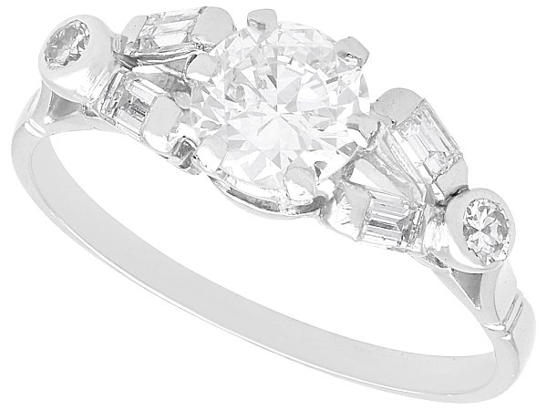 0.77 Carat Diamond Solitaire Ring for Sale