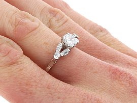 Wearing Diamond Solitaire 