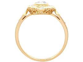 Gold Marquise Shape Cluster Diamond Ring