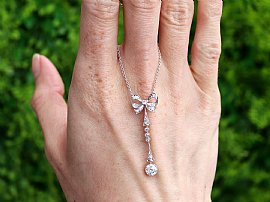 Edwardian Diamond Necklace with Bow