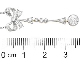 Edwardian Diamond Necklace with Bow