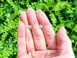 1.51 carat Diamond Stud Earrings for Sale
