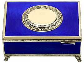 Antique Enamel Music Box