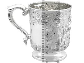 Antique Mug in Sterling Silver Height