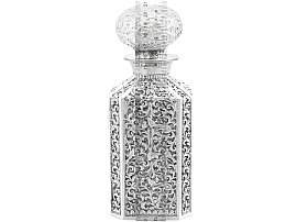 Size of Indian Silver Cologne Bottle