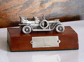 vintage sterling silver car model 