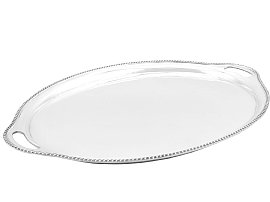 Oval Silver Serving Tray for Sale | AC Silver