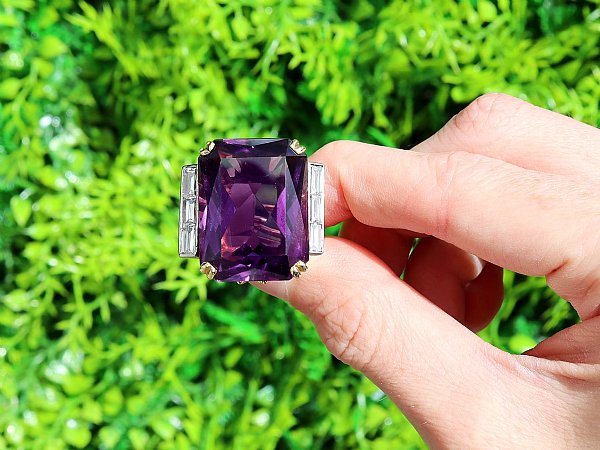 eco amethyst ring