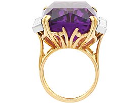 Emerald Cut Amethyst Ring