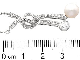 Edwardian Pearl Pendant with Ruler