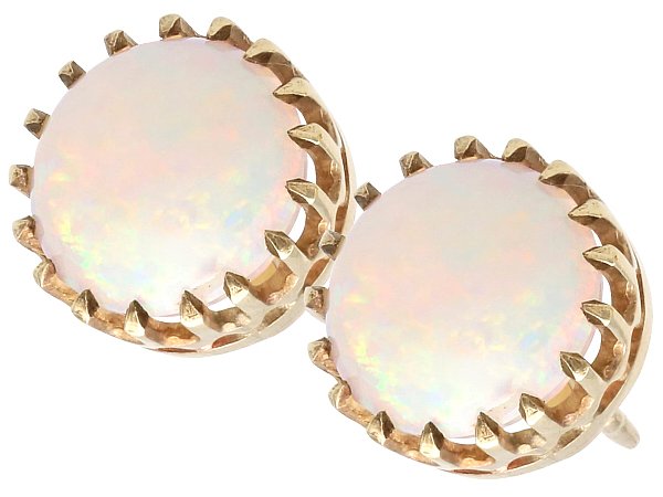 Gold Opal Stud Earrings UK