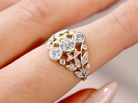 Diamond Dress Ring in Yellow Gold