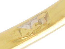 Diamond Dress Ring in Yellow Gold Hallmarks