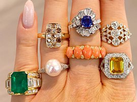 Gemstone rings 