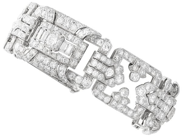 Ladies Diamond Bracelet in Platinum for Sale