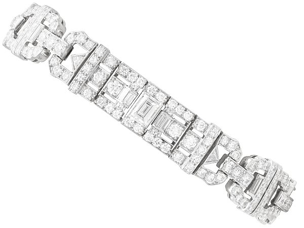 11.75 Carat Diamond Bracelet in Platinum for Sale