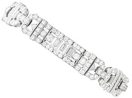 Art Deco 11.75ct Diamond and Platinum Bracelet