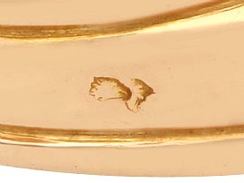 Mens Diamond Ring 1.25 carat in Yellow Gold hallmarks 