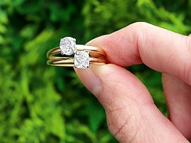 Antique Two Stone Diamond Ring for Sale