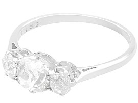 Platinum Three Stone Diamond Ring