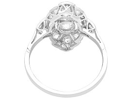 Bezel Set Diamond Cluster Ring in Platinum