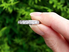 French PavÃ© Diamond Eternity Ring