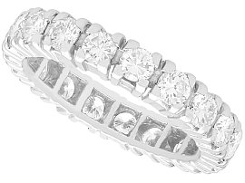 1950s 2.80ct Diamond and 18ct White Gold Full Eternity Ring