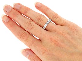 Wearing Image for 1950s Eternity Ring in White Gold