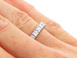 1950s Diamond Ring Being Worn