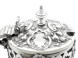 Silver Mustard Pot lid