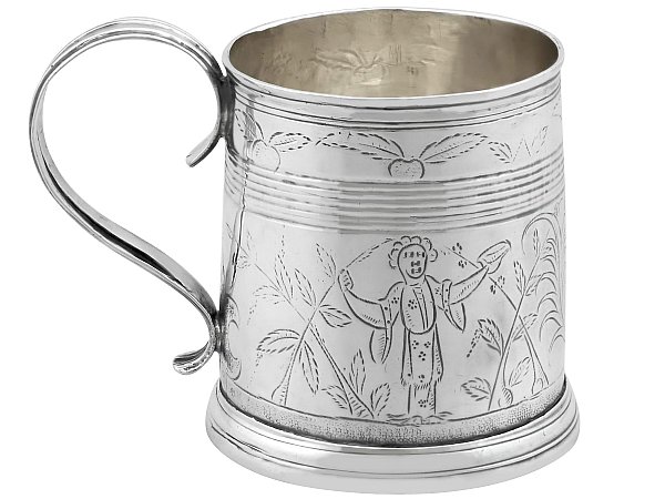 Small Antique Silver Mug